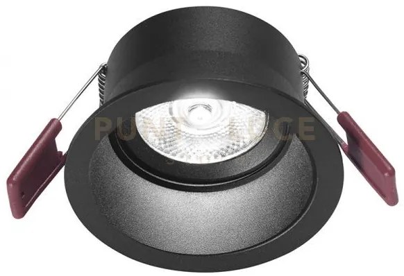 Gfa1001c- faretto da incasso in alluminio  diffusore trasparente a ...