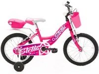 Bicicletta per Bambina 14 2 Freni Bimba Stella Ciclamino