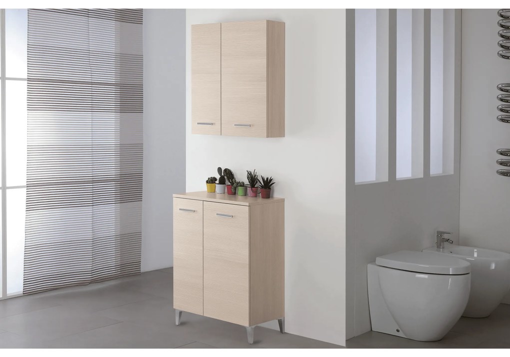 Base Multiuso a Terra 85 Cm Due Ante Feridras "Stella" Larice
