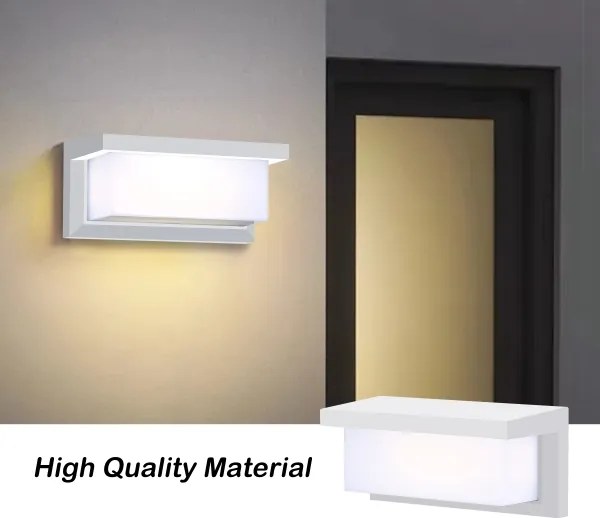 Brilagi - Applique da esterno LED RGBW BRICKY 1xE27/15W/230V bianco IP54