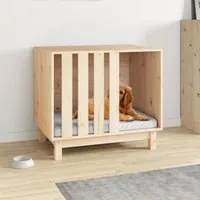 Casetta per Cani 70x50x62 cm in Legno Massello di Pino cod mxl 69316