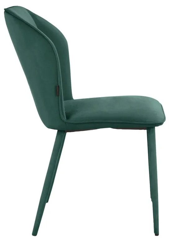Set di sedie da pranzo in velluto verde 2 pz Wilma - Støraa