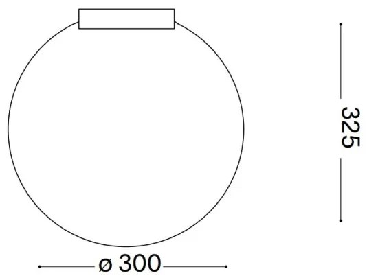 Ideal Lux - Plafoniera CARTA 1xE27/25W/230V diametro 30 cm bianco