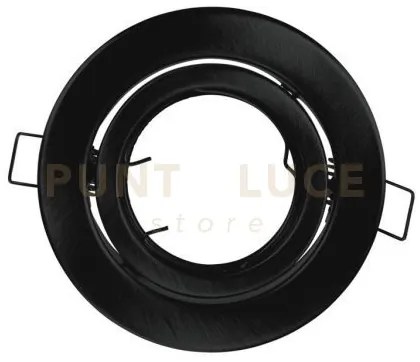 Struttura incasso reflex orientabile nera 10x10cm in metallo