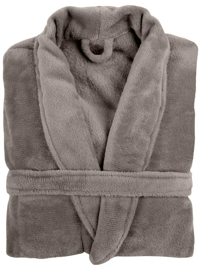 Accappatoio grigio in felpa, L/XL Cozy - Tiseco Home Studio