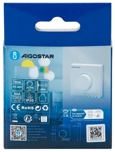 Aigostar - Dimmer a pulsante MESH