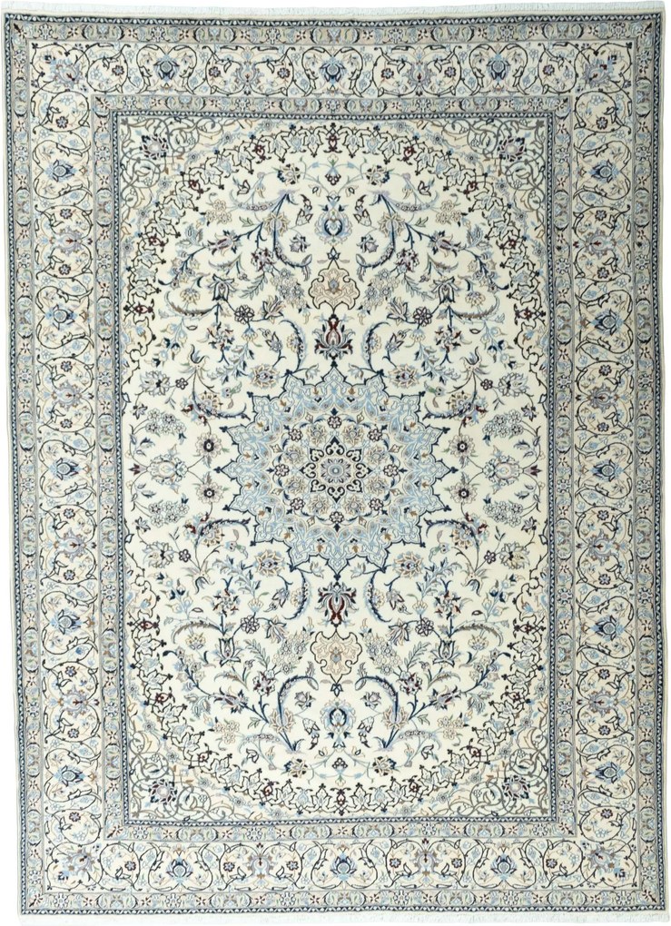 Nain Tappeto persiano 350 x 260 Beige (Iran) Annodato A Mano