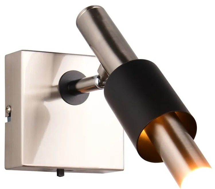 Faretto LED nero e argentato 20,5x10 cm Ikaris – Trio Select