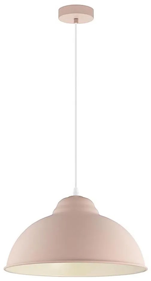 Eglo 54964 - Lampadario a sospensione con filo TRURO-P 1xE27/60W/230V rosa