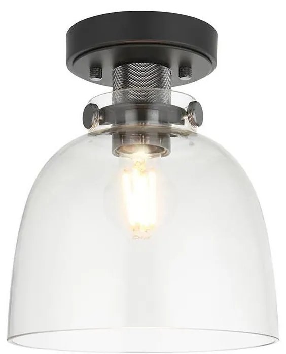 Endon 99106 - Plafoniera URBAN 1xE27/10W/230V nero/limpido