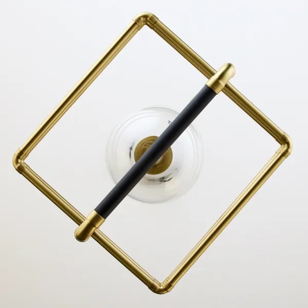 Jupiter 2028 - Lampadario a sospensione con filo FIORI 1xG9/10W/230V nero/oro/limpido