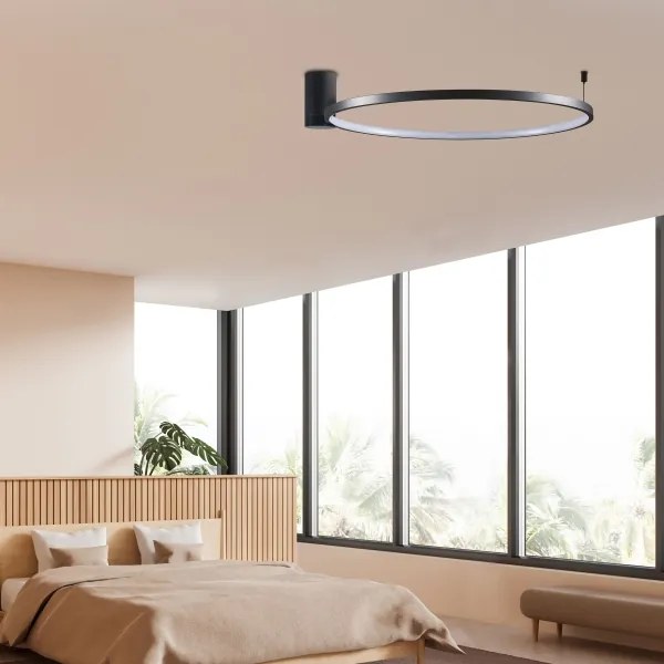 Plafoniera LED NOEMI LED/20W/230V 4000K diametro 50 cm nero