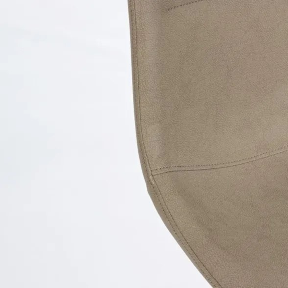 Sedie Da Interno Imbottite In Ecopelle Gambe Nere Alva Pu Tortora Bizzotto - 4 Pz