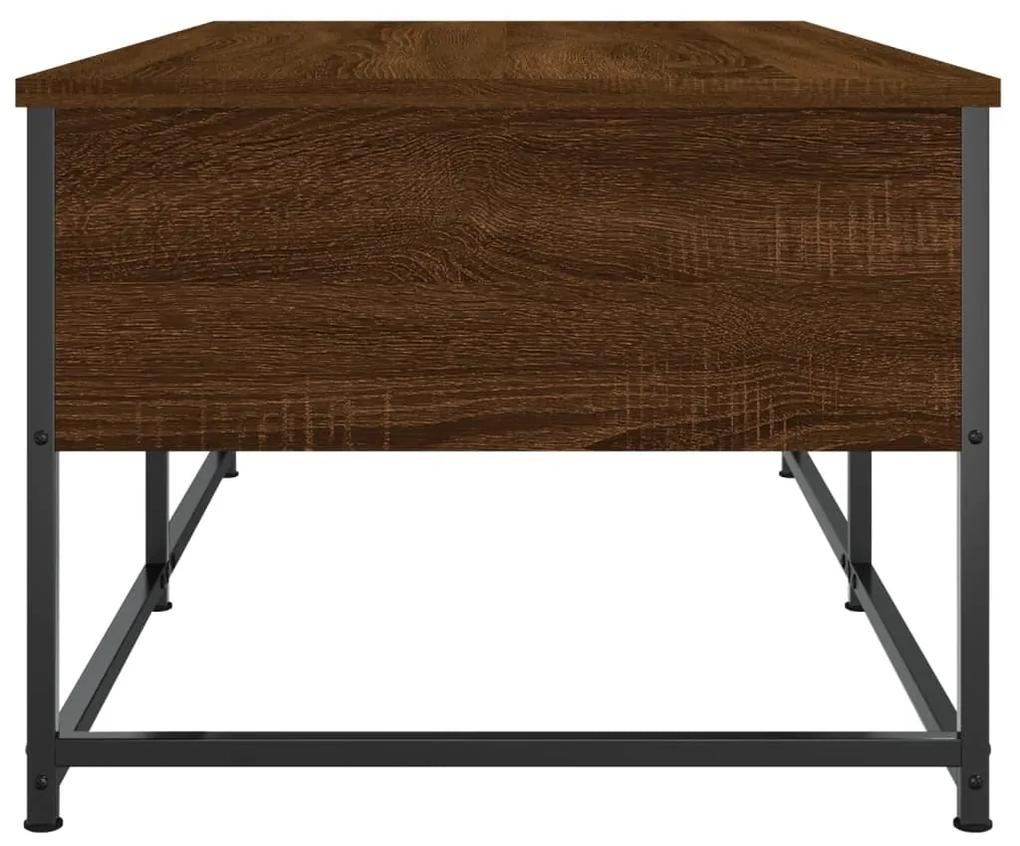 Tavolino Salotto Rovere Marrone 100x51x40 cm Legno Multistrato
