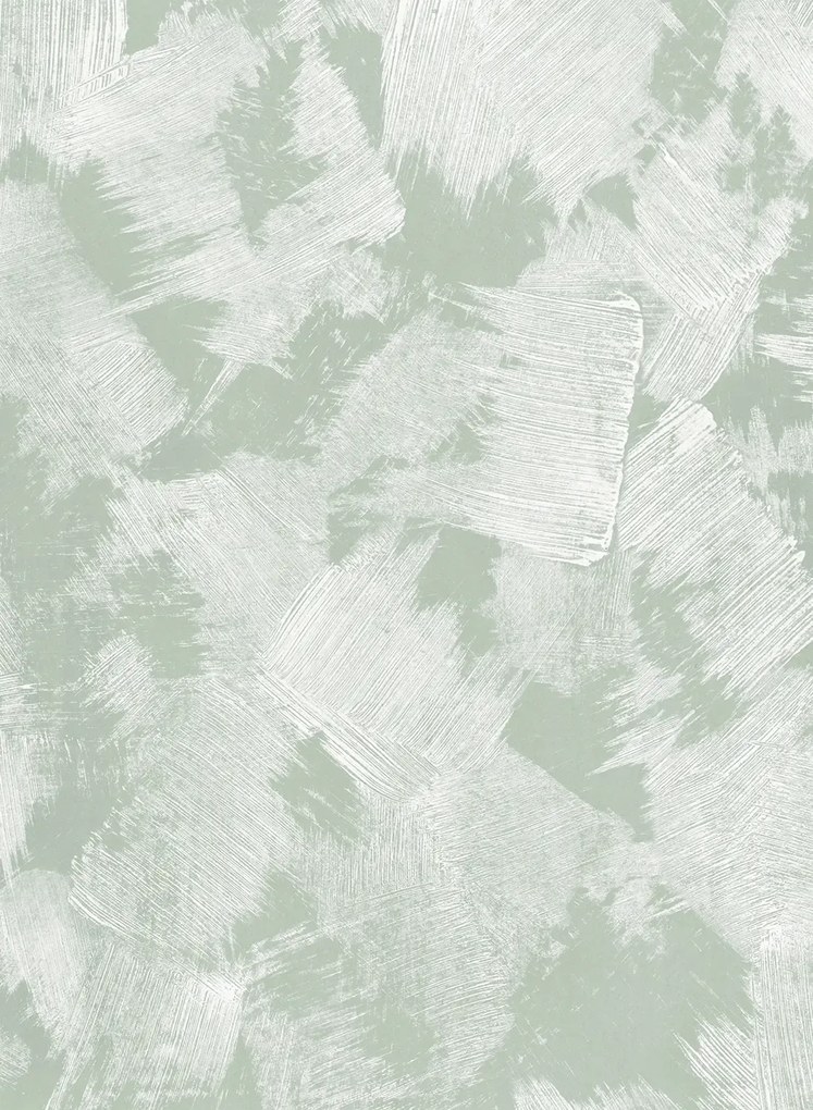 Rebel Walls Carta da parati panoramica Brush - Green