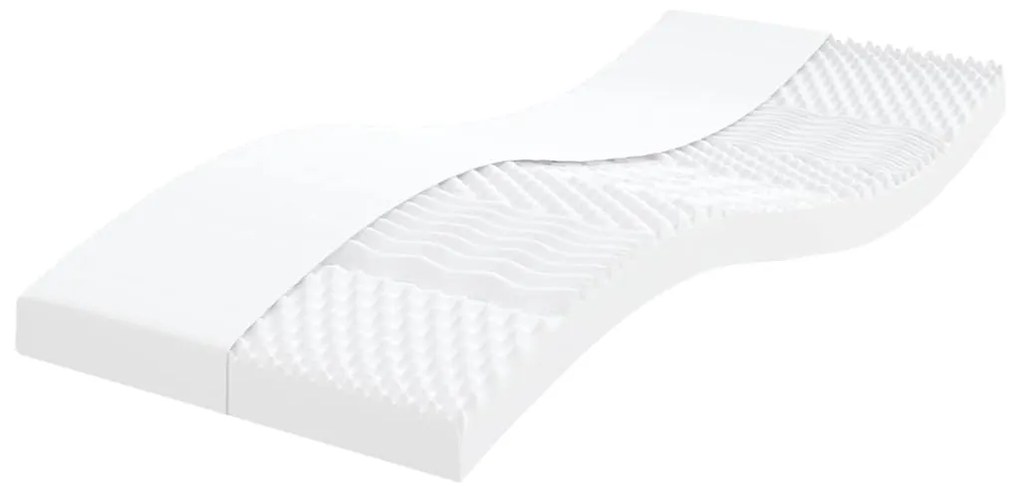 Materasso Schiuma Per Bambini Bianco 80x160 7zone Durezza 20ıld /