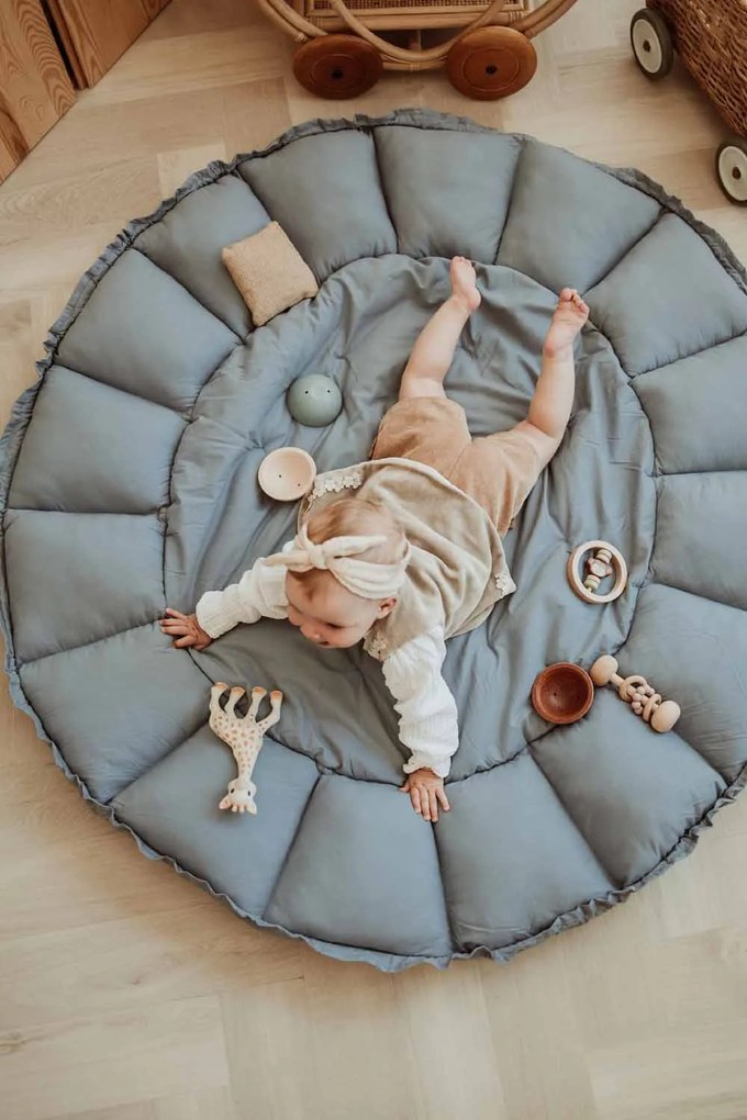 Play&Go Bloom nido per bambini Organic Dusty Blue