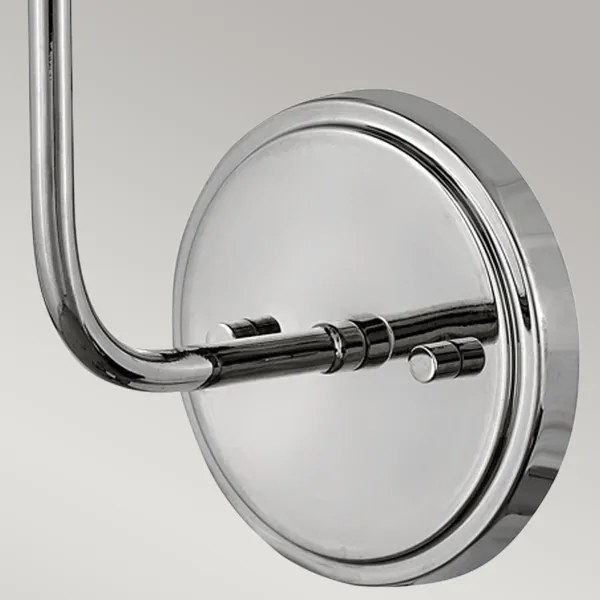 Hinkley HK-CLARKE1-PN-WH - Applique CLARKE 1xE27/40W/230V cromo/bianco