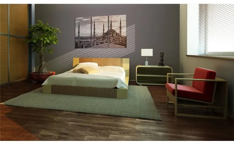 Quadro Ispirati al Medio Oriente Colore Grigio, Dimensioni e Misure 60x40