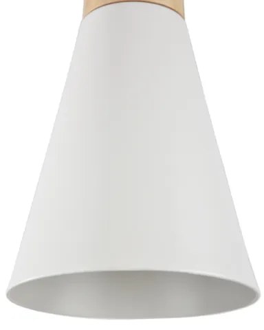 Maytoni P359-PL-140-W-Lampadario a sospensione con filo BICONES 1xE27/60W/230V diametro 14cm bianco/beige