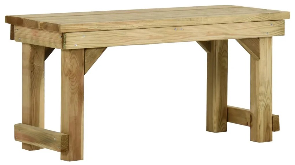 Panchina da giardino 90 cm in legno di pino impregnato