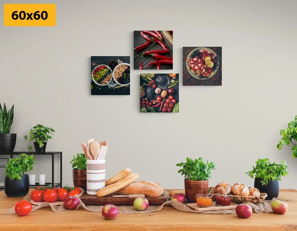Set di quadri – Delizie culinarie