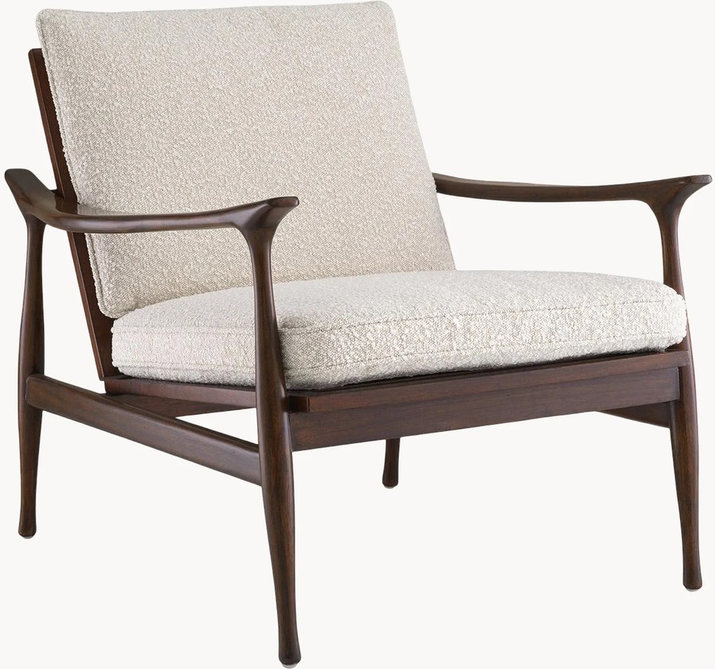 Poltrona in bouclé Manzo