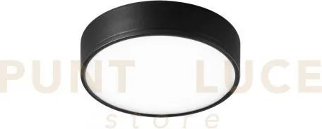 Plafoniera led klio nera in acrilico e alluminio 36w 4600lm 4000k 2...