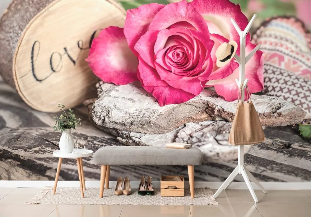 Carta da parati – Rosa d'amore
