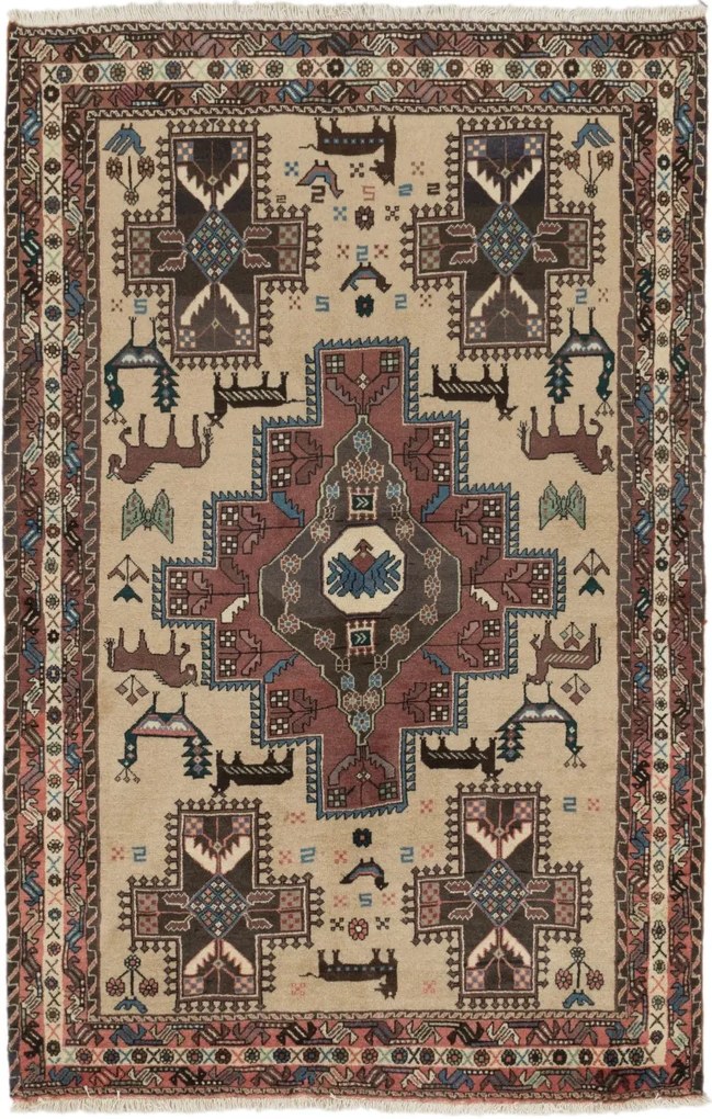Sirjan Tappeto 230x150 (Iran) Annodato A Mano