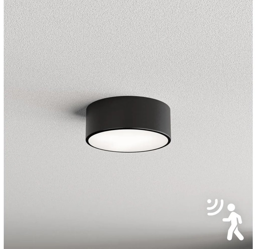 Brilagi - Plafoniera con sensore CLARE 1xE27/40W/230V diametro 20 cm nero