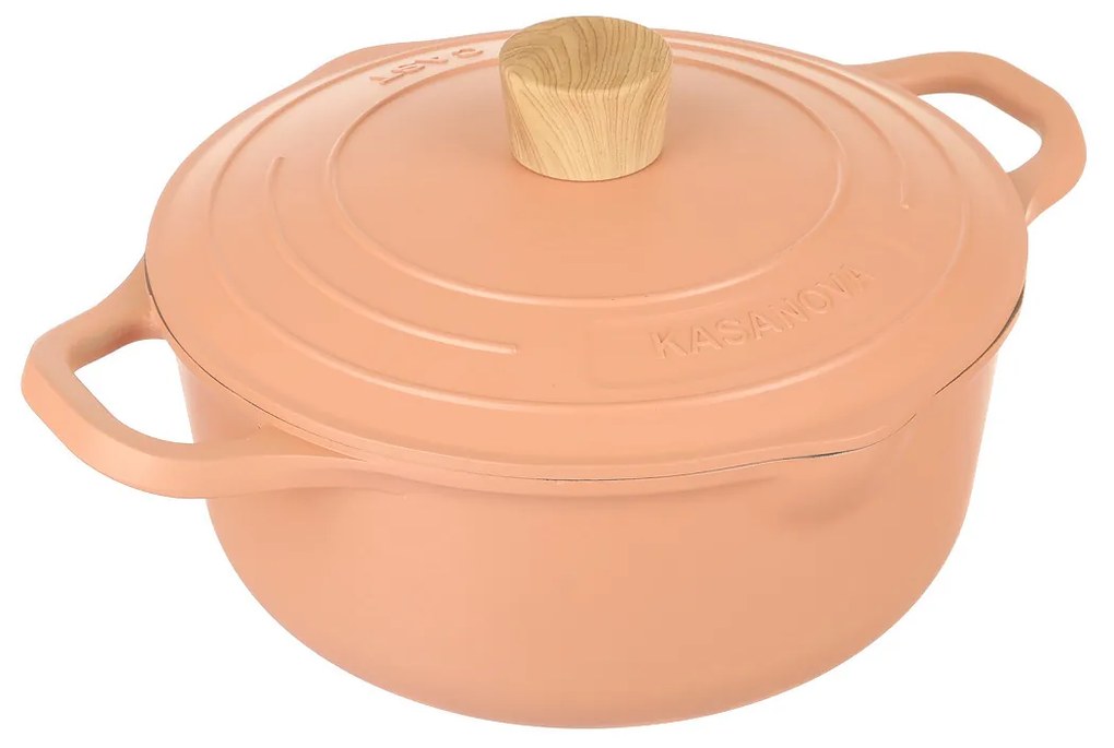 Casseruola 24 cm con coperchio rosa Pot Art