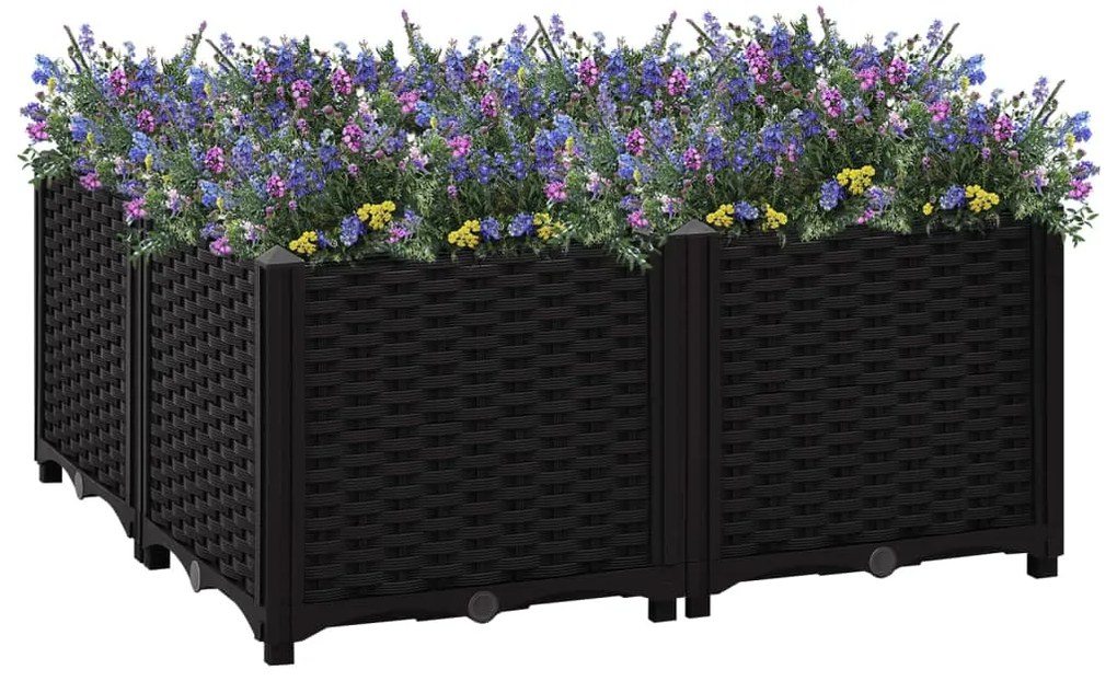 Fioriera Rialzata 80x80x38 Cm İn Polipropilene /