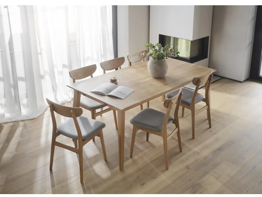 Set di 2 sedie da pranzo in colore naturale Rodham - Rowico