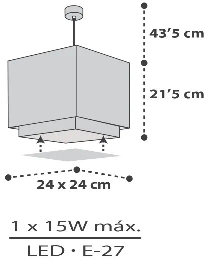 Dalber 63372 - Lampadario per bambini LITTLE PIXEL 1xE27/15W/230V