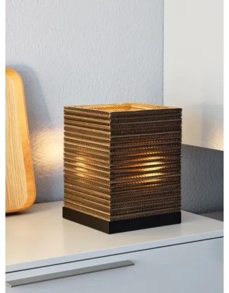 Ledvance - Lampada da tavolo DECOR CARDBOARD 1xE27/15W/230V 20x20 cm