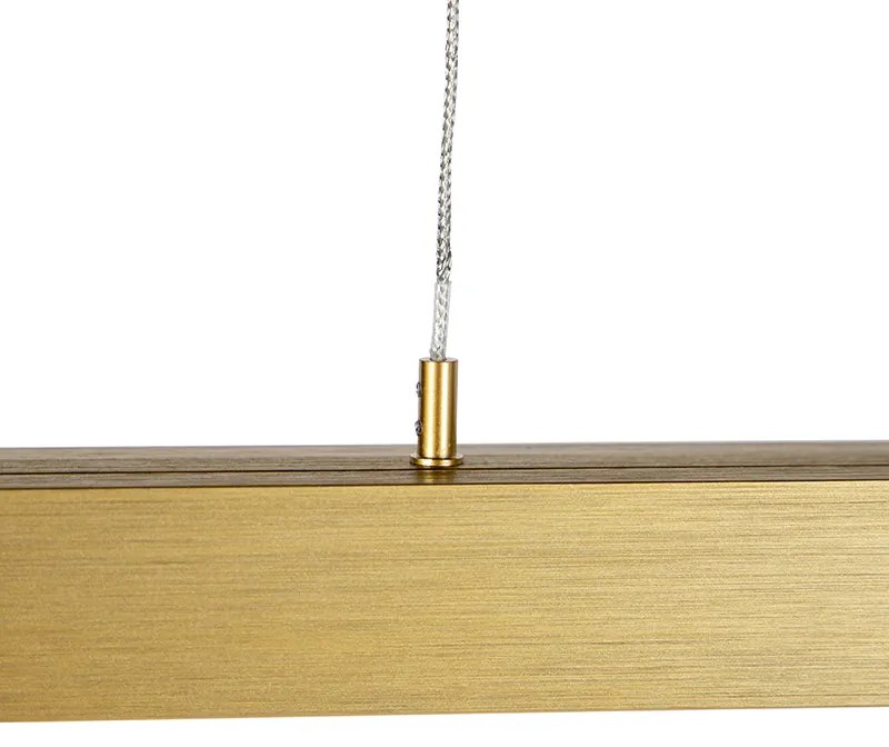 Lampada a sospensione regolabile in ottone con dimmer a luce calda incl. LED - Juliet