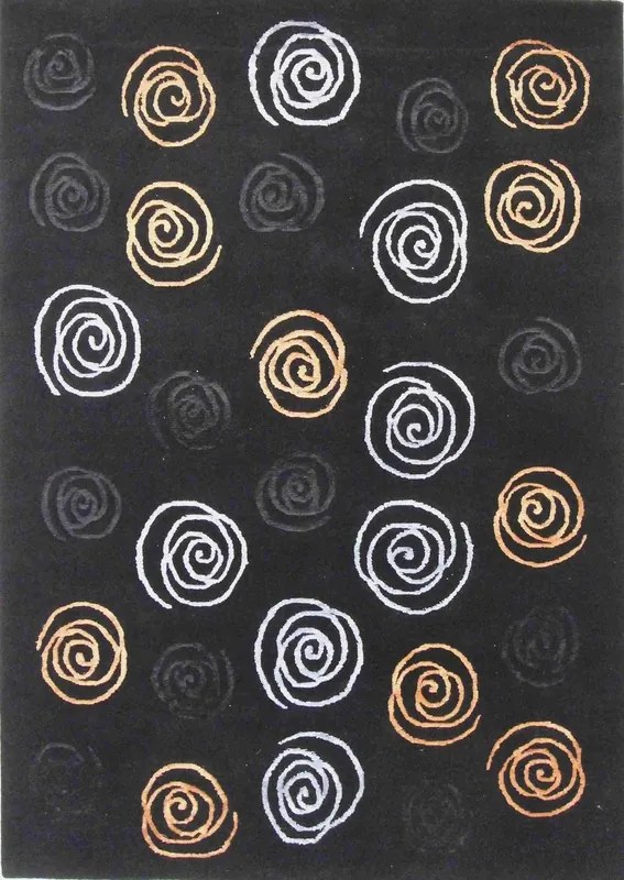 Nepal Tappeto 150 x 210 Nero (Indian) Annodato A Mano