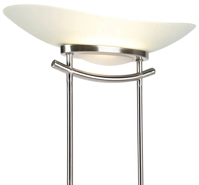 Lampada da terra moderna in acciaio con LED e dimmer - Lexus