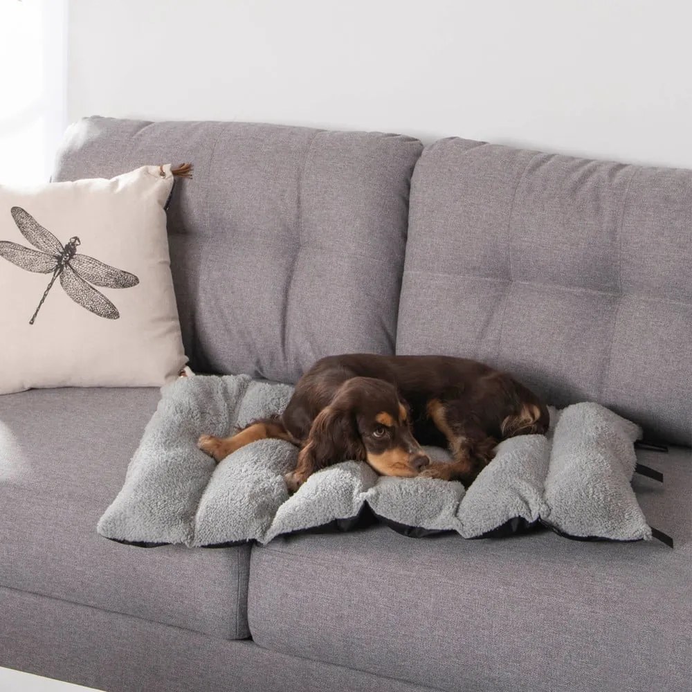 Coperta nera per cani con agnello 50x80 cm - Love Story