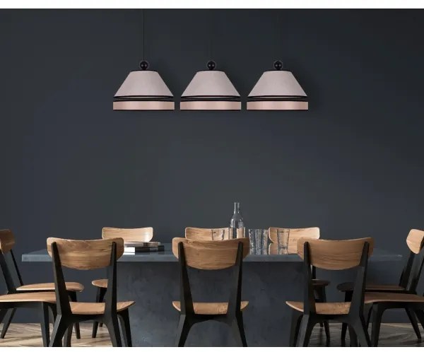 Duolla - Lampadario a sospensione con filo AVIGNON 3xE27/15W/230V beige