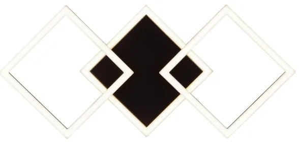 Brilliant - Plafoniera LED JORVIC LED/21W/230V 28x61,5 cm nera