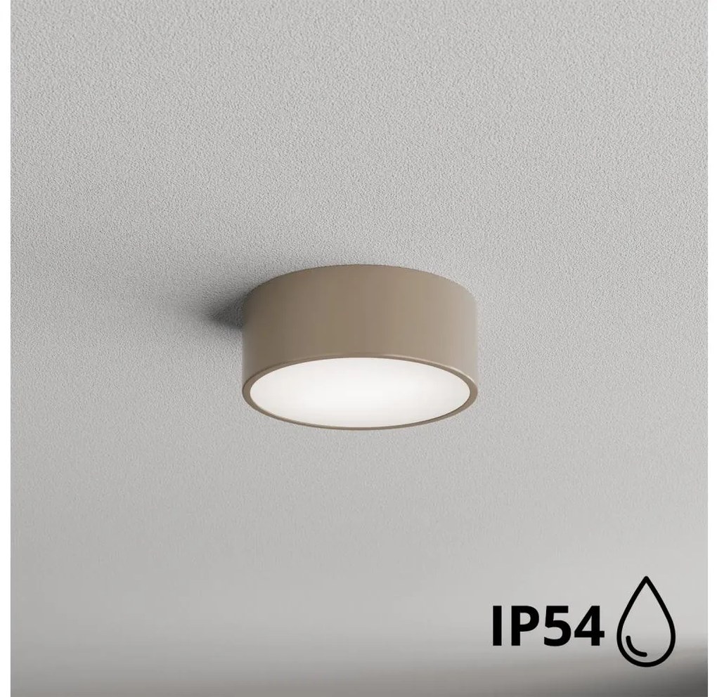 Brilagi - Plafoniera da bagno CLARE 1xE27/24W/230V diametro 20 cm IP54 beige