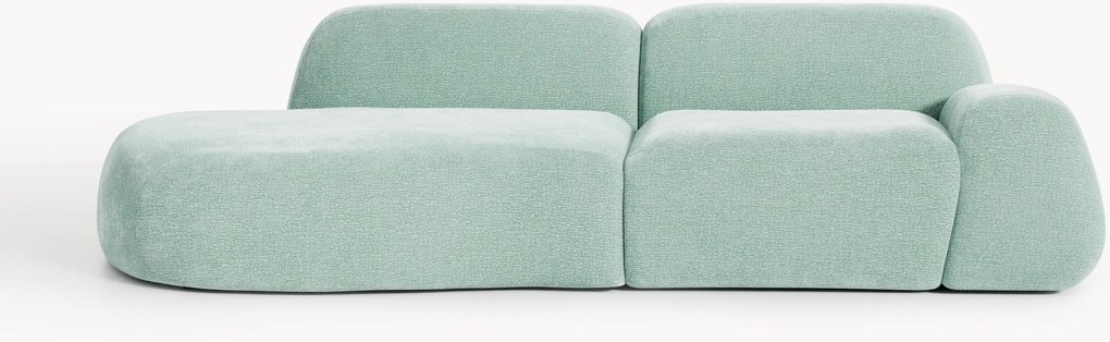 Chaise longue componibile 3 posti in teddy Wolke