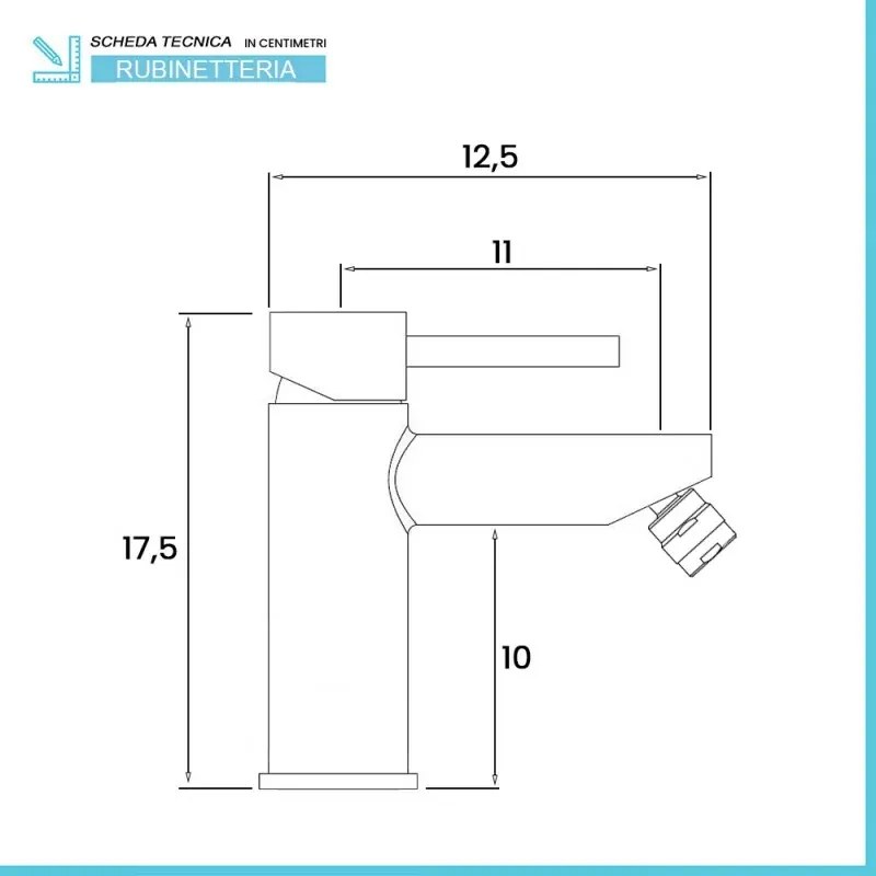 Set miscelatori lavabo e bidet nero opaco con piletta click clack York