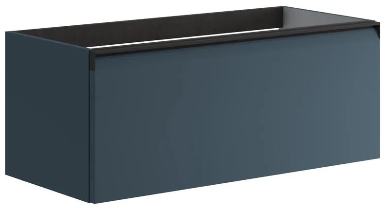 Mobile da bagno sotto lavabo Fusion blu opaco L 99.5 x H 40 x P 45.5 cm 1 cassetto, lavabo non incluso