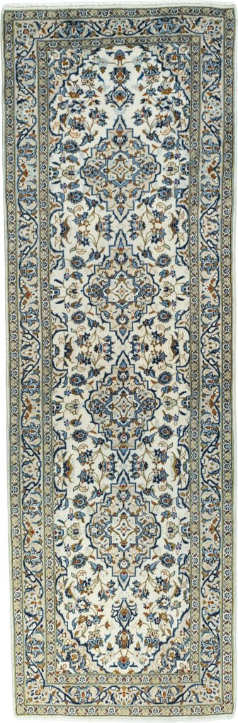 Kashan Tappeto 110 x 330 Beige (Iran) Annodato A Mano