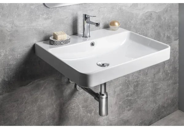 Bruckner - Lavabo incasso NERON 60x48 cm bianco