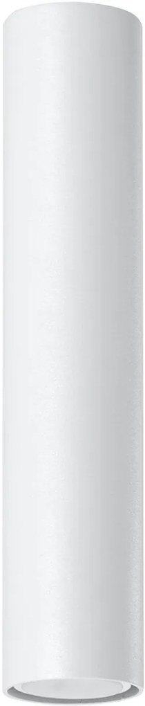 Plafoniera da soffitto in Acciaio LAGOS GU10 Bianca da interno