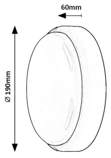 Rabalux 7407 - Lampada LED da soffitto esterna HORT LED/15W/230V IP54 nera